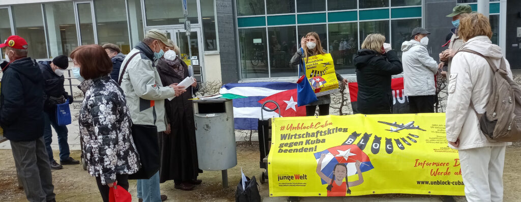 #UnblockCuba - Weltkarawane gegen die Blockade 31 UnblockCuba-Aktion Chemnitz