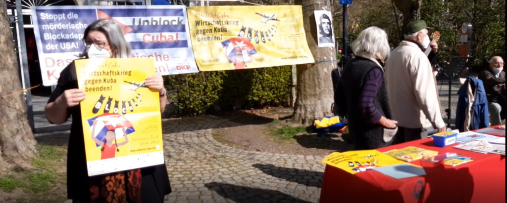 #UnblockCuba - Weltkarawane gegen die Blockade 3 UnblockCuba-Aktion Dortmund