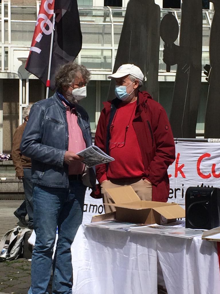 #UnblockCuba - Weltkarawane gegen die Blockade 41 UnblockCuba-Aktion Düsseldorf