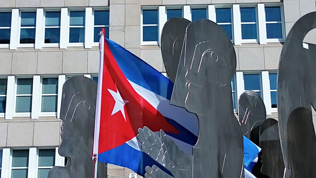 #UnblockCuba - Weltkarawane gegen die Blockade 37 UnblockCuba-Aktion Düsseldorf