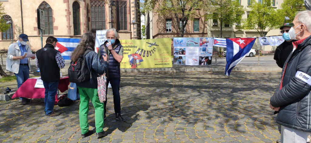#UnblockCuba - Weltkarawane gegen die Blockade 46 UnblockCuba-Aktion Frankfurt