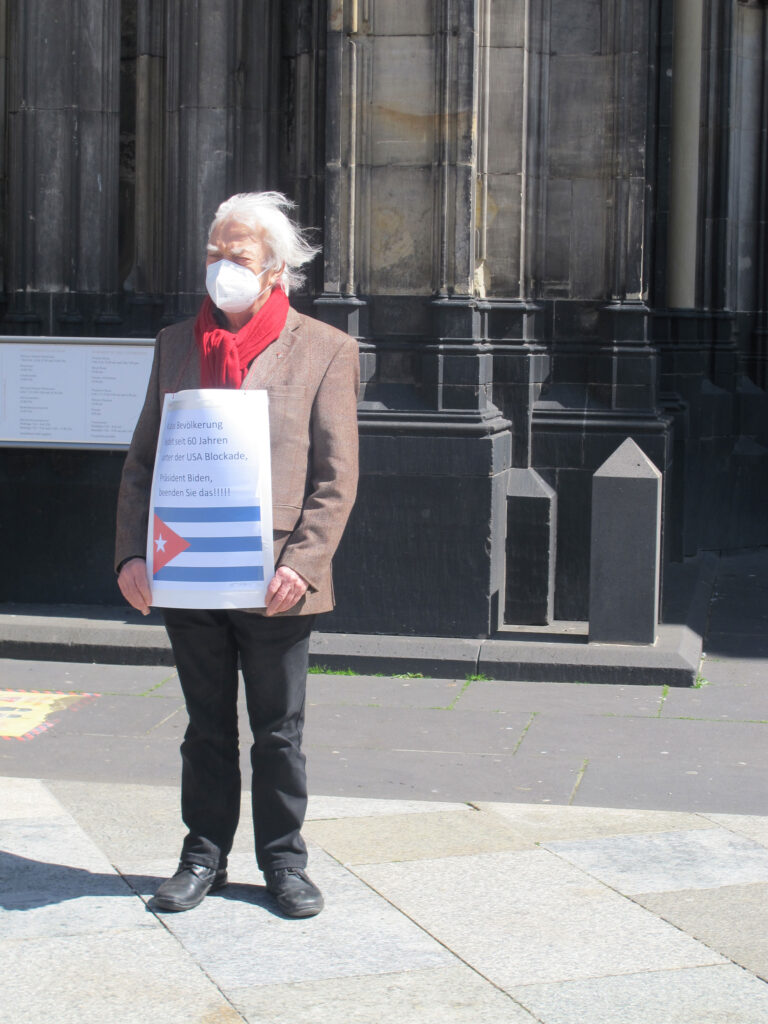#UnblockCuba - Weltkarawane gegen die Blockade 51 UnblockCuba-Aktion Köln