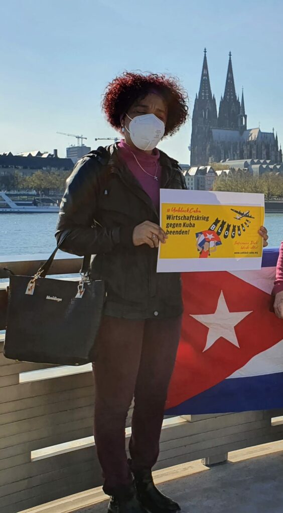 #UnblockCuba - Weltkarawane gegen die Blockade 49 UnblockCuba-Aktion Köln