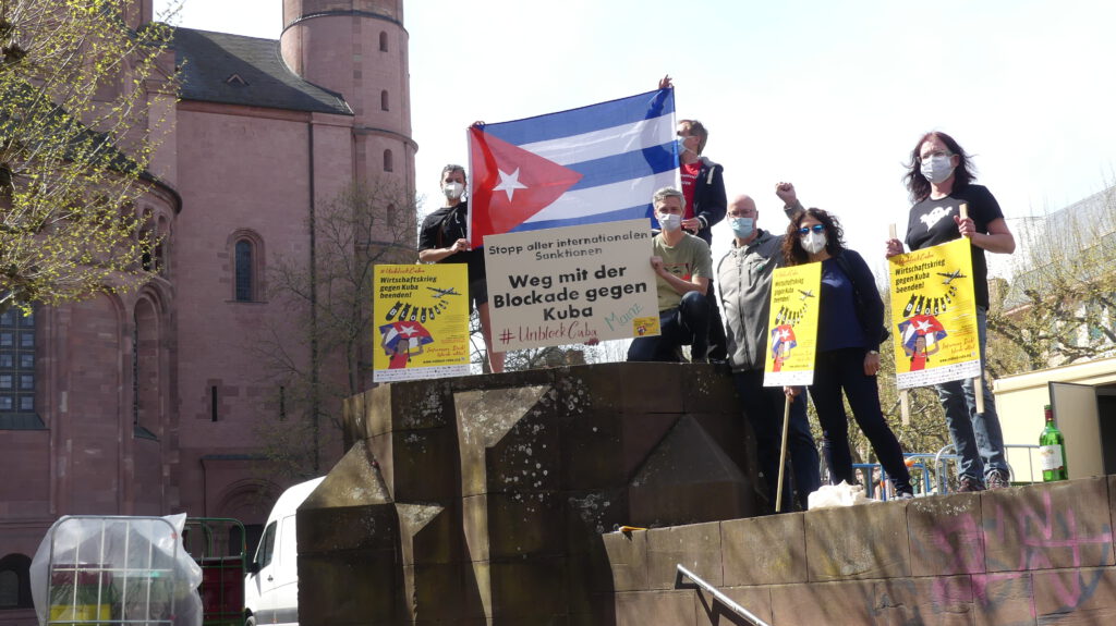 #UnblockCuba - Weltkarawane gegen die Blockade 57 UnblockCuba-Aktion Mainz