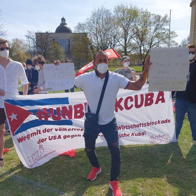 #UnblockCuba - Weltkarawane gegen die Blockade 58 UnblockCuba-Aktion München