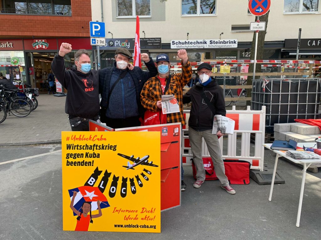 #UnblockCuba - Weltkarawane gegen die Blockade 63 UnblockCuba-Aktion München