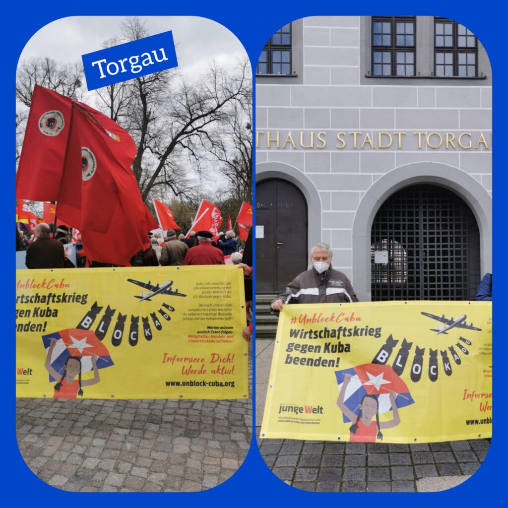 #UnblockCuba - Weltkarawane gegen die Blockade 70 UnblockCuba-Aktion Torgau