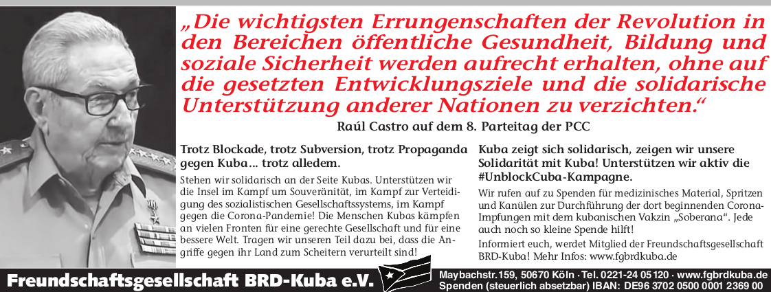 Zeitungsanzeige