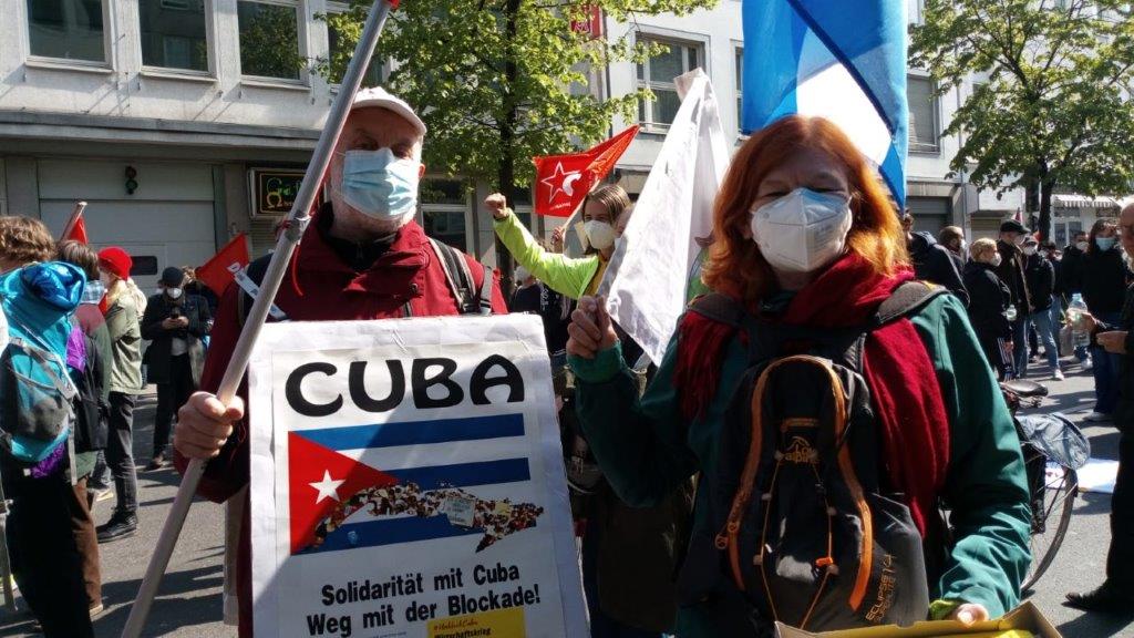 Kubasolidarität am 1. Mai 8 Düsseldorf: UnblockCuba am 1. Mai