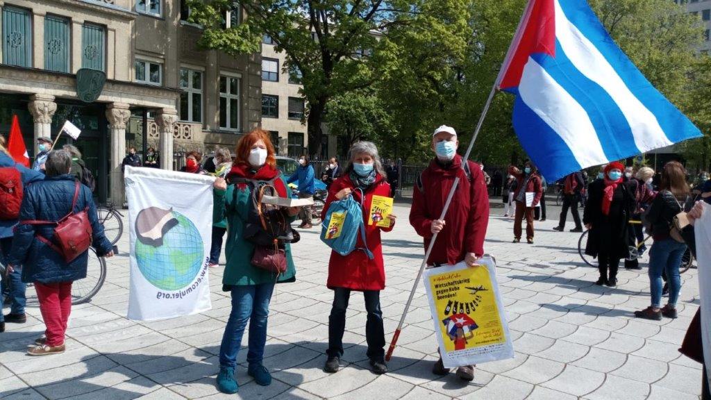 Kubasolidarität am 1. Mai 7 Düsseldorf: UnblockCuba am 1. Mai