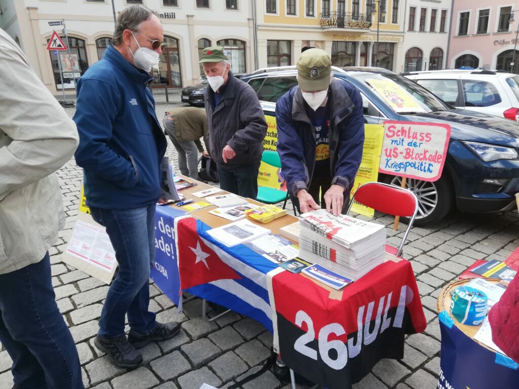 Kubasolidarität am 1. Mai 6 Gera: UnblockCuba am 1. Mai