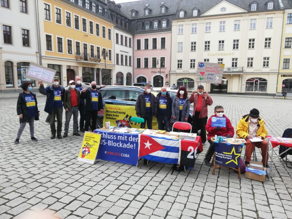 Kubasolidarität am 1. Mai 5 Gera: UnblockCuba am 1. Mai