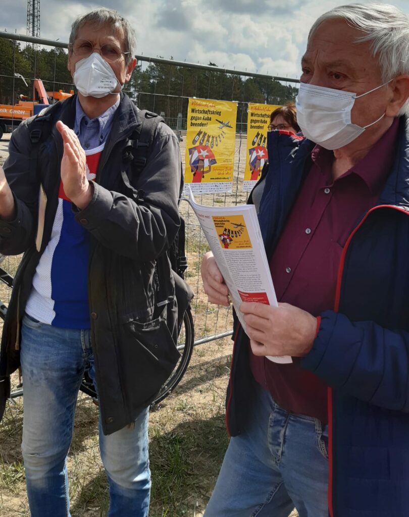 Kubasolidarität am 1. Mai 1 Kubasolidarität in Grünheide