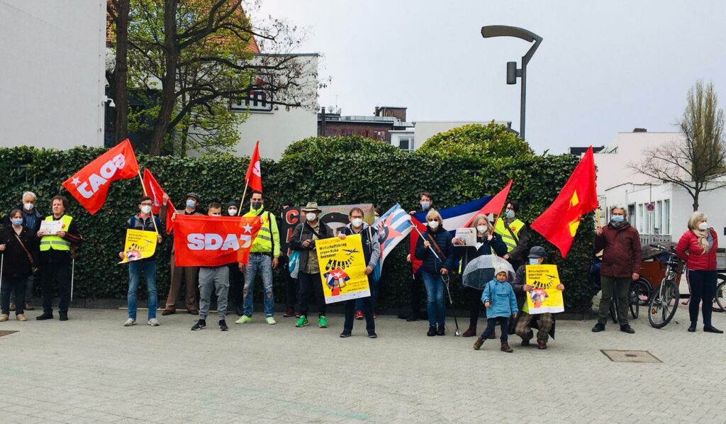 Kubasolidarität am 1. Mai 3 Hannover: UnblockCuba am 1. Mai