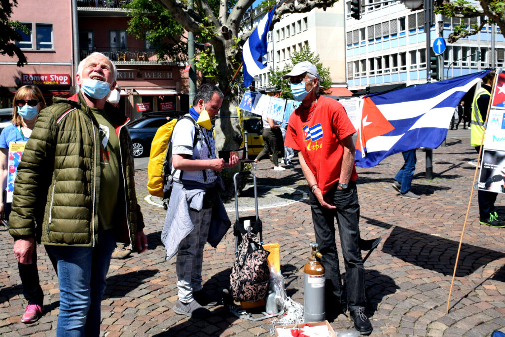 #UnblockCuba-Aktion Frankfurt