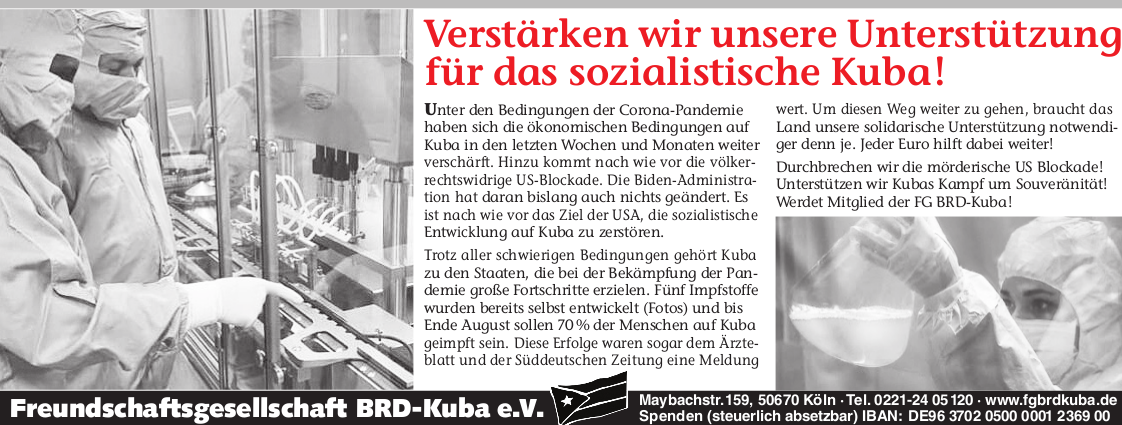 Zeitungsanzeige