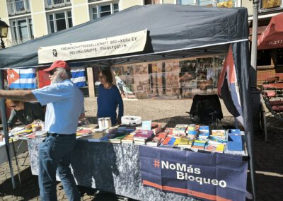 Infostand am 1. Mai auf dem Römerberg