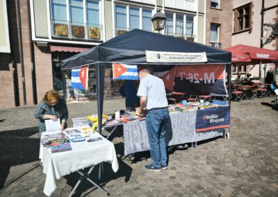 Infostand am 1. Mai auf dem Römerberg