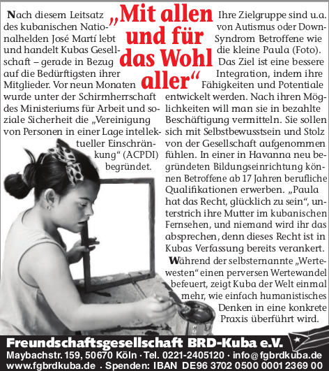 „Mit allen und für das Wohl aller“