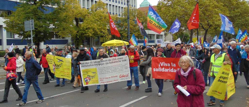 Kubasolidaritaet mit Friedensfreunden gegen Ruestungswahnsinn