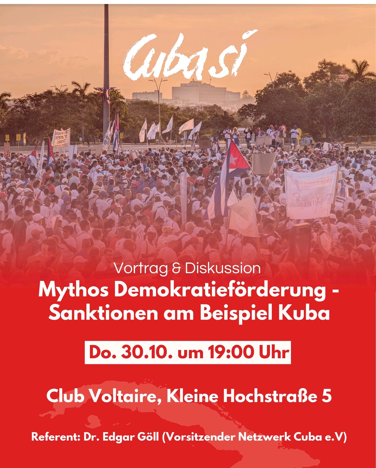 Mythos Demokratieförderung. 30.10.2025 19 Uhr, Club Voltaire, Kleine Hochstraße 5, Frankfurt