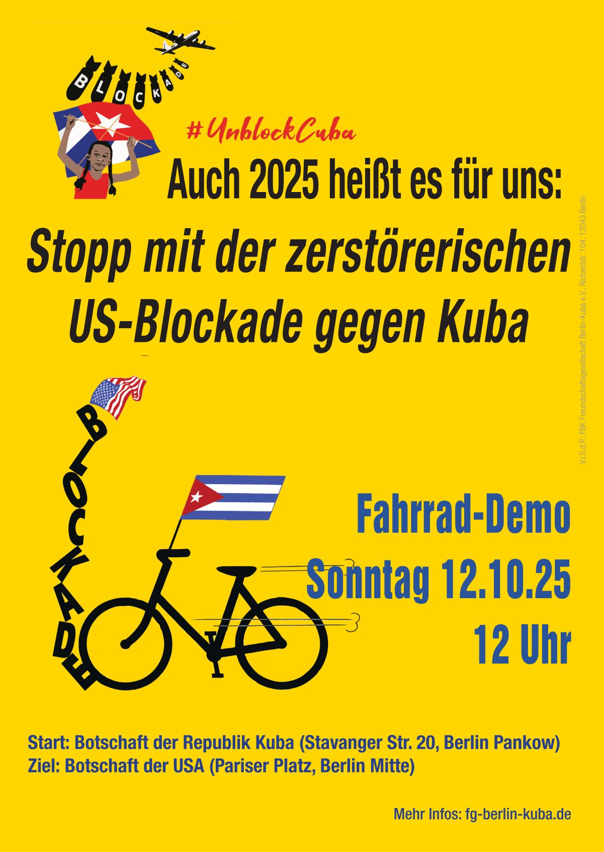 Fahrrad-Demo Sonntag 12.10.25 12 Uhr