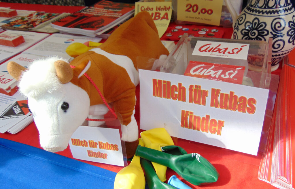 Kuba auf dem UZ-Pressefest in Berlin 2 milch fuer kubas kinder