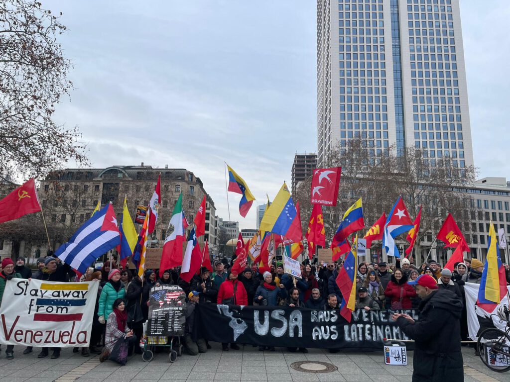 Demo am 17.01.26 in Frankfurt - Hände weg von Venezuela! 11 IMG 20260118 WA0002