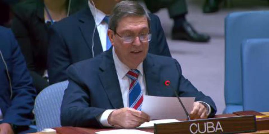 Home 6 Minister für Auswärtige Angelegenheiten Bruno Rodríguez prangert vor der UNO einen möglichen militärischen Angriff der USA auf Kuba an und warnt vor einer „humanitären Katastrophe“