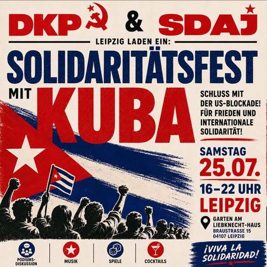 Home 19 Solidaritätsfest Kuba, 25.7.26, Leipzig