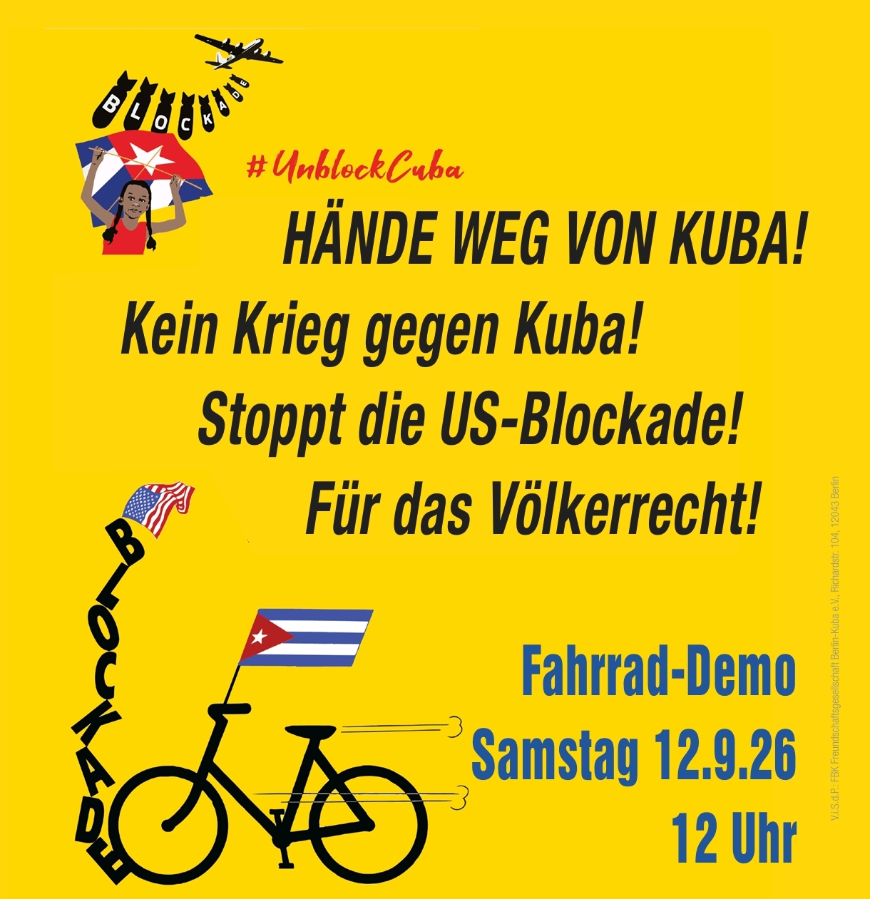 Home 18 Fahrrad-Demo Samstag 12.9.26 12 Uhr, Berlin