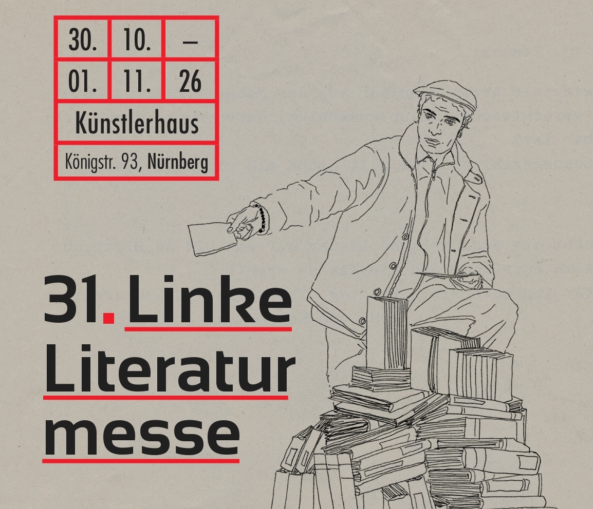Home 19 Linke Literaturmesse, 30.10.-01.11.26, Künstlerhaus, Nürnberg